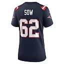 Zennovawear Women's New England Patriots Sidy Sow Navy Team Game Jersey