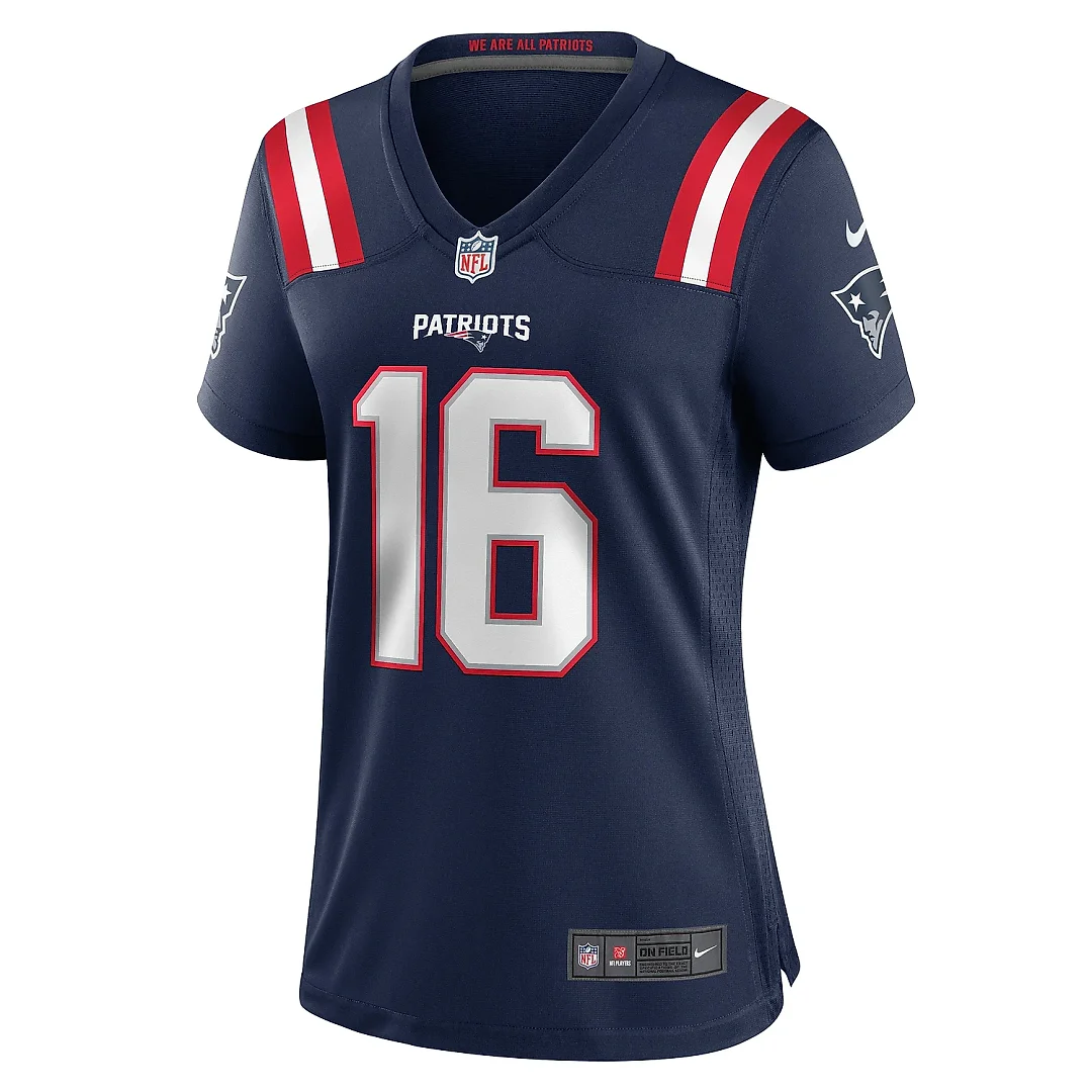Zennovawear Women's New England Patriots Sione Takitaki Navy Game Jersey