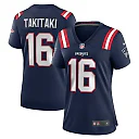 Zennovawear Women's New England Patriots Sione Takitaki Navy Game Jersey