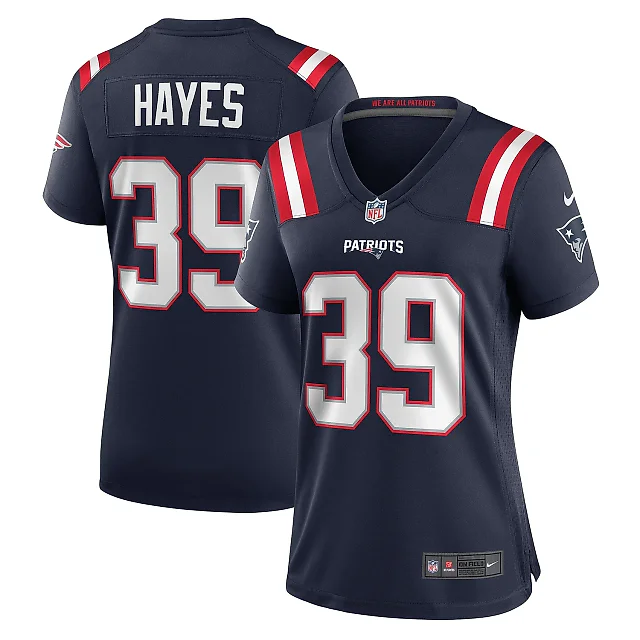 Zennovawear Women's New England Patriots Tae Hayes Navy Home Game Player Jersey