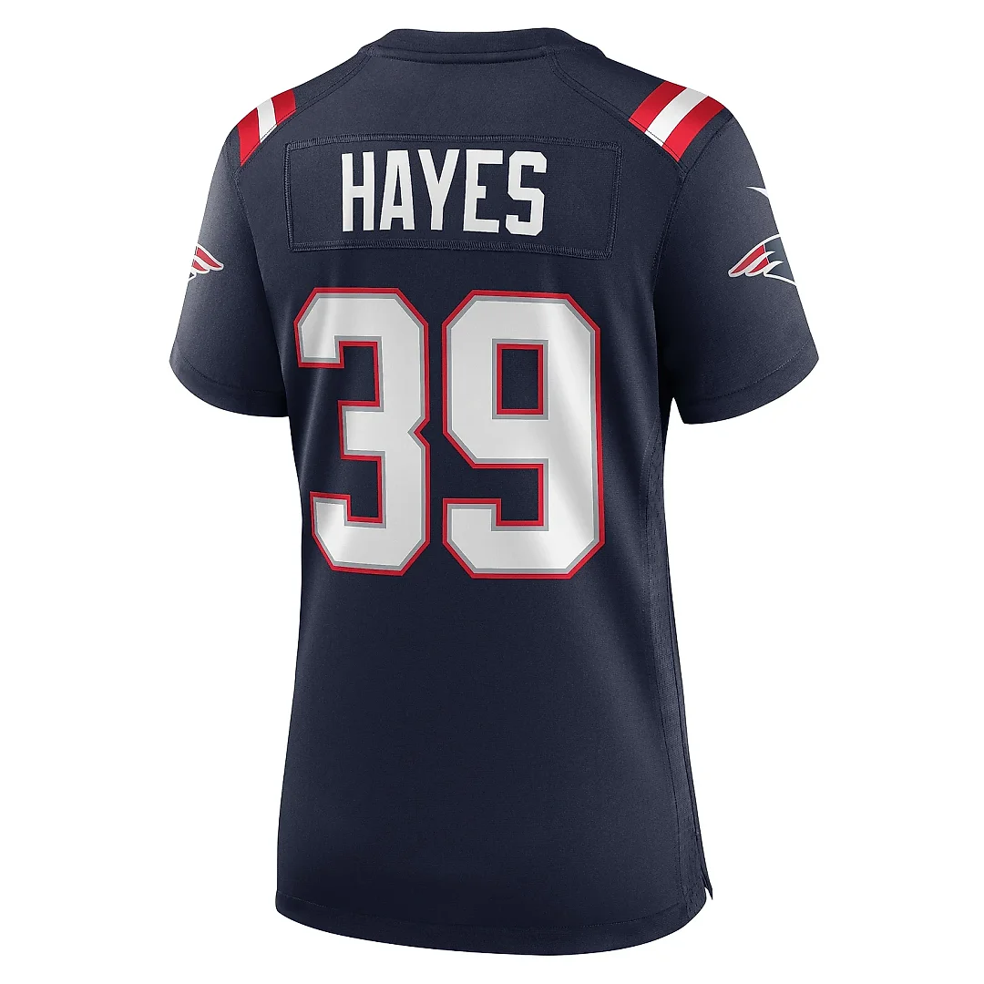 Zennovawear Women's New England Patriots Tae Hayes Navy Home Game Player Jersey