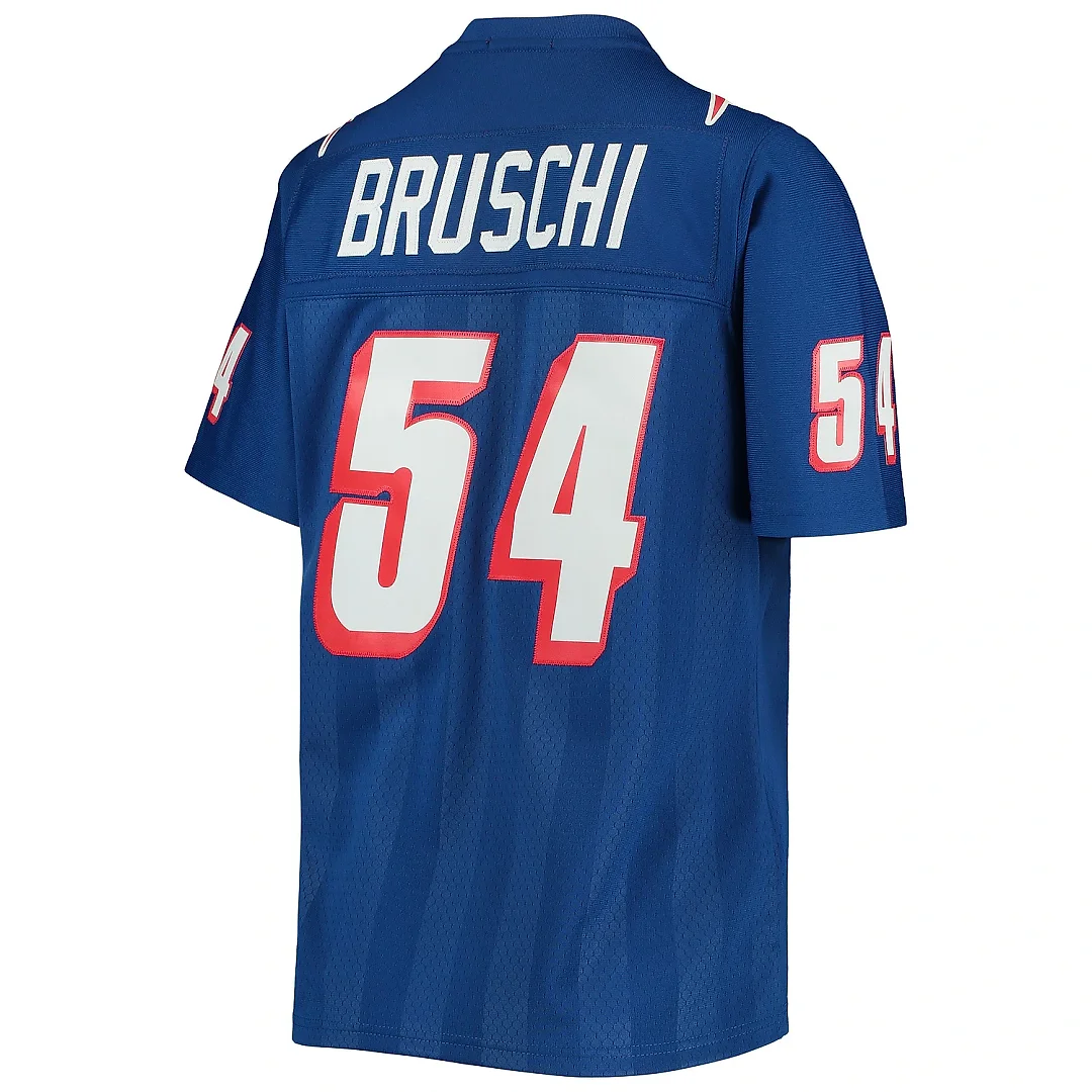 Zennovawear Women's New England Patriots Tedy Bruschi Mitchell & Ness Royal Legacy Player Jersey
