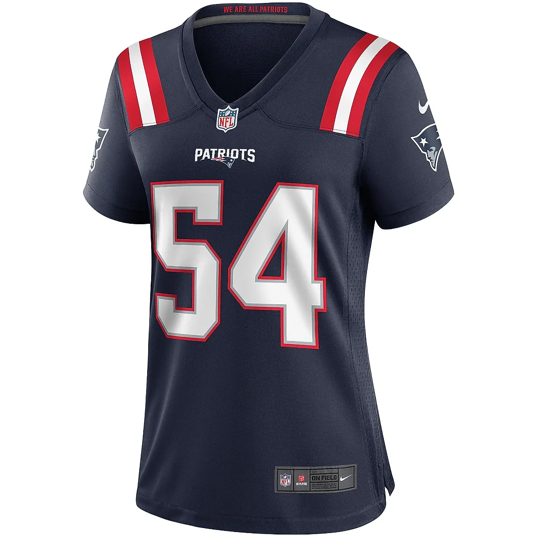 Zennovawear Women's New England Patriots Tedy Bruschi Navy Game Retired Player Jersey
