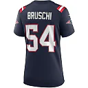Zennovawear Women's New England Patriots Tedy Bruschi Navy Game Retired Player Jersey