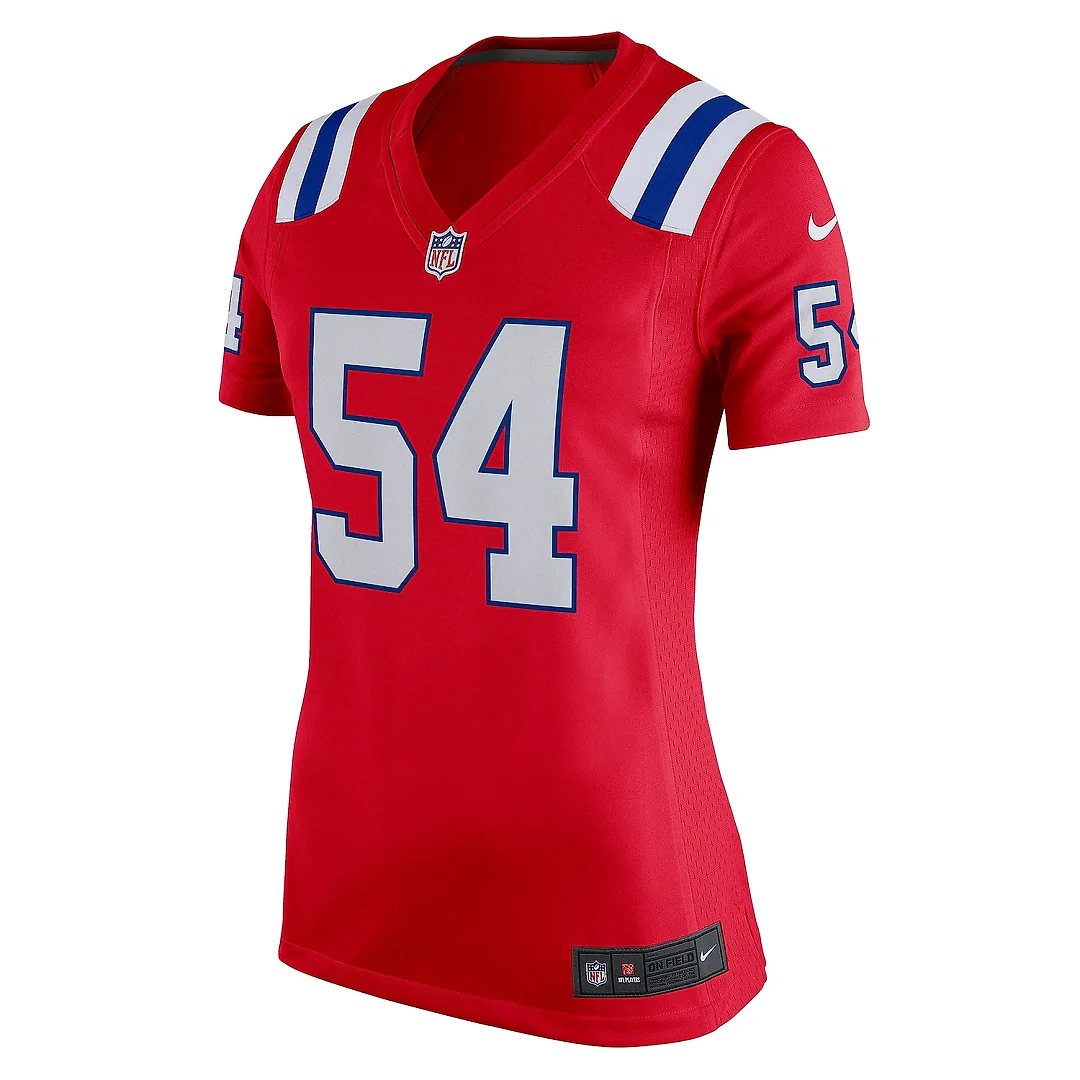 Zennovawear Women's New England Patriots Tedy Bruschi Red Retired Game Jersey