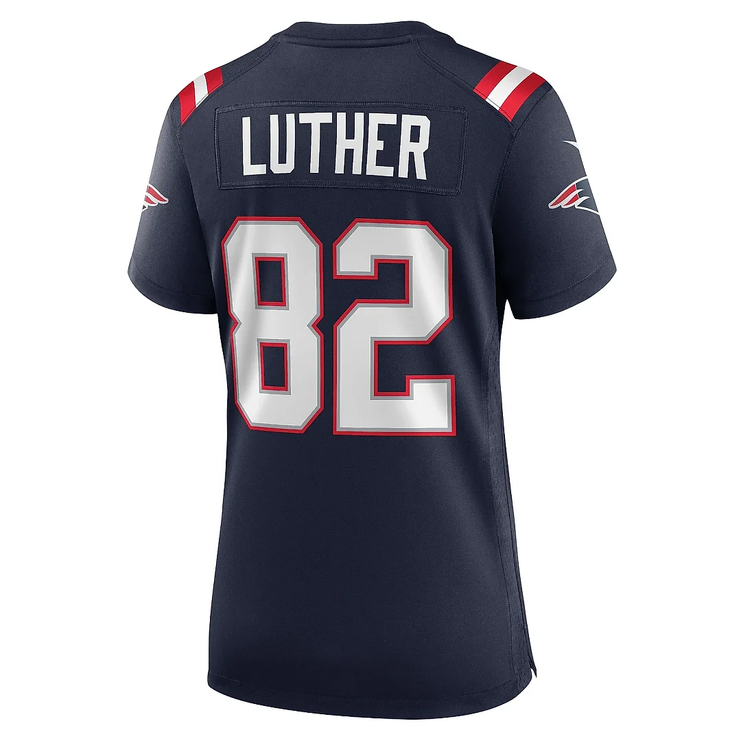 Zennovawear Women's New England Patriots T.J. Luther Navy Team Game Jersey