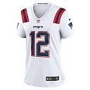 Zennovawear Women's New England Patriots Tom Brady White Retired Game Jersey