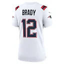 Zennovawear Women's New England Patriots Tom Brady White Retired Game Jersey