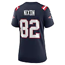 Zennovawear Women's New England Patriots Tre Nixon Navy Player Game Jersey