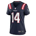 Zennovawear Women's New England Patriots Tristan Vizcaino Navy Home Game Player Jersey
