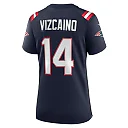 Zennovawear Women's New England Patriots Tristan Vizcaino Navy Home Game Player Jersey