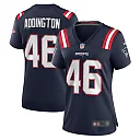 Zennovawear Women's New England Patriots Tucker Addington Navy Home Game Player Jersey