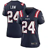 Zennovawear Women's New England Patriots Ty Law Navy Game Retired Player Jersey