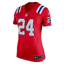Zennovawear Women's New England Patriots Ty Law Red Retired Game Jersey