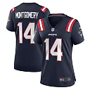 Zennovawear Women's New England Patriots Ty Montgomery Navy Player Game Jersey