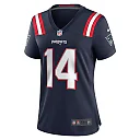 Zennovawear Women's New England Patriots Ty Montgomery Navy Player Game Jersey