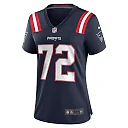 Zennovawear Women's New England Patriots Tyrone Wheatley Navy Team Game Jersey