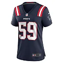 Zennovawear Women's New England Patriots Vederian Lowe Navy Team Game Jersey