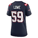 Zennovawear Women's New England Patriots Vederian Lowe Navy Team Game Jersey