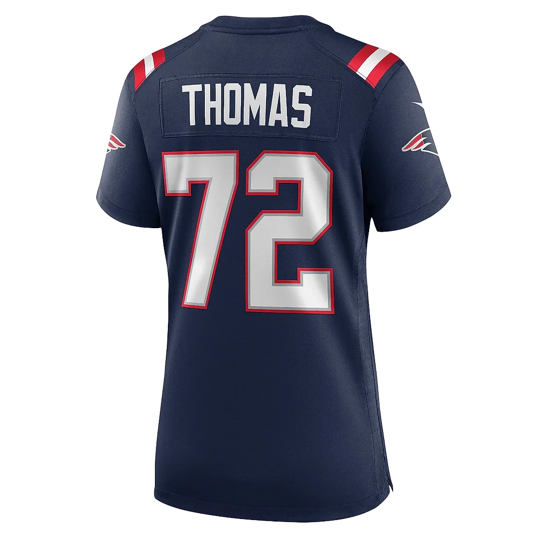 Zennovawear Women's New England Patriots Zach Thomas Navy Game Jersey
