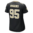 Zennovawear Women's New Orleans Saints Albert Huggins Black Player Game Jersey