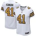 Zennovawear Women's New Orleans Saints Alvin Kamara White Alternate Game Player Jersey