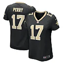Zennovawear Women's New Orleans Saints A.T. Perry Black Team Game Jersey