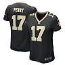 Zennovawear Women's New Orleans Saints A.T. Perry Black Team Game Jersey