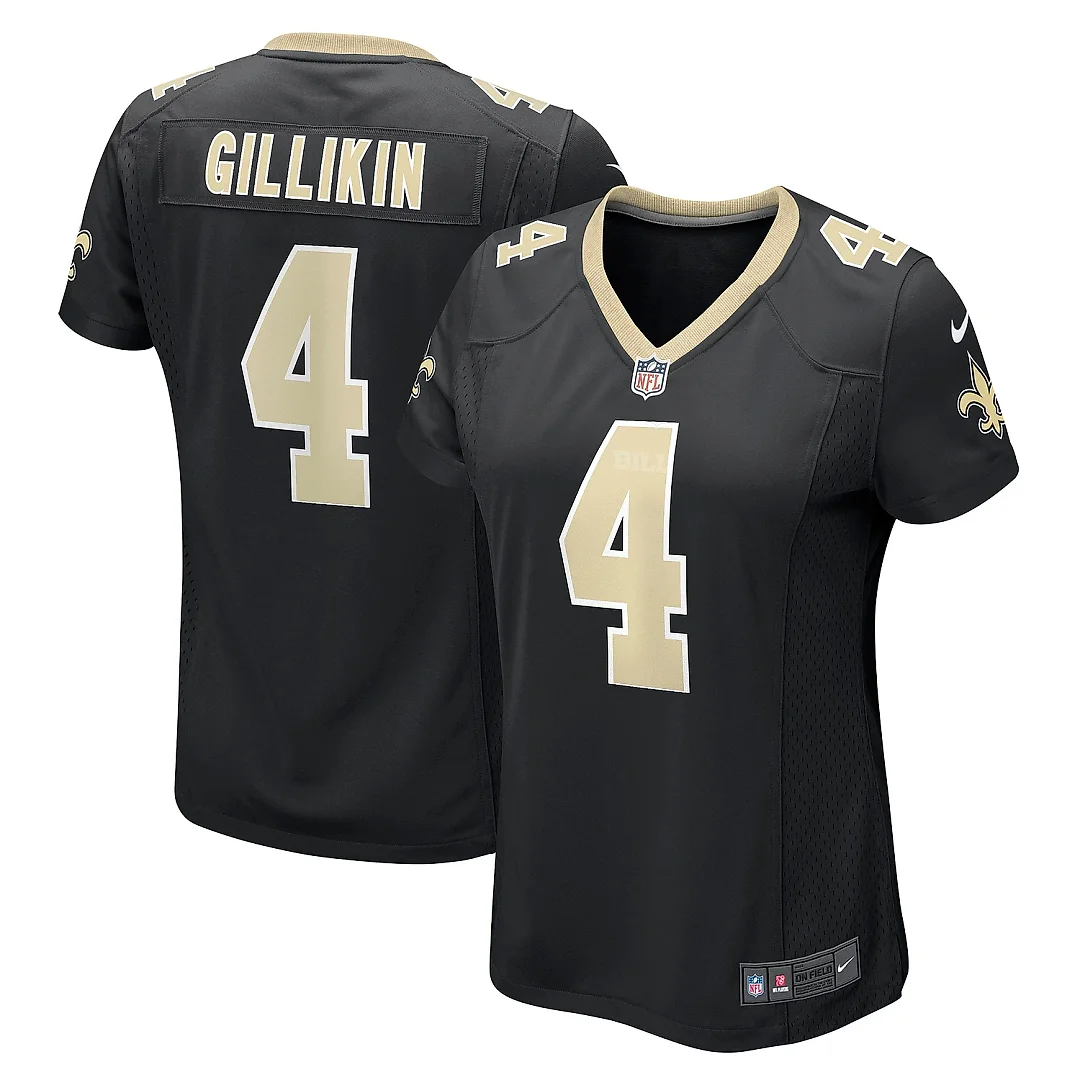 Zennovawear Women's New Orleans Saints Blake Gillikin Black Game Player Jersey