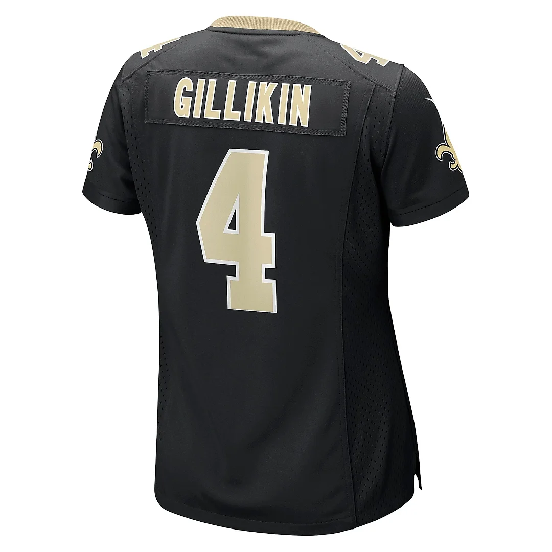 Zennovawear Women's New Orleans Saints Blake Gillikin Black Game Player Jersey