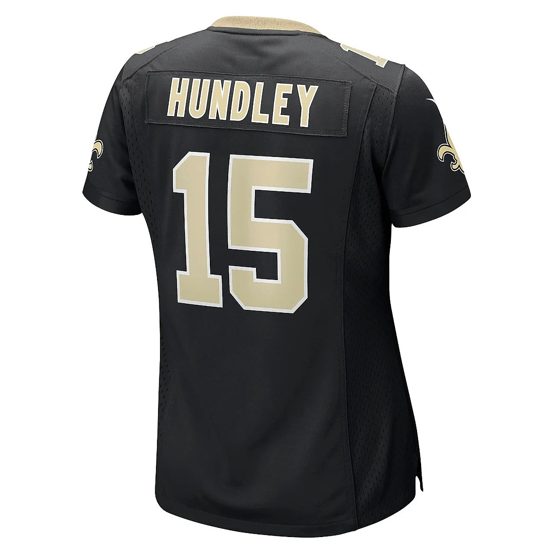 Zennovawear Women's New Orleans Saints Brett Hundley Black Game Player Jersey