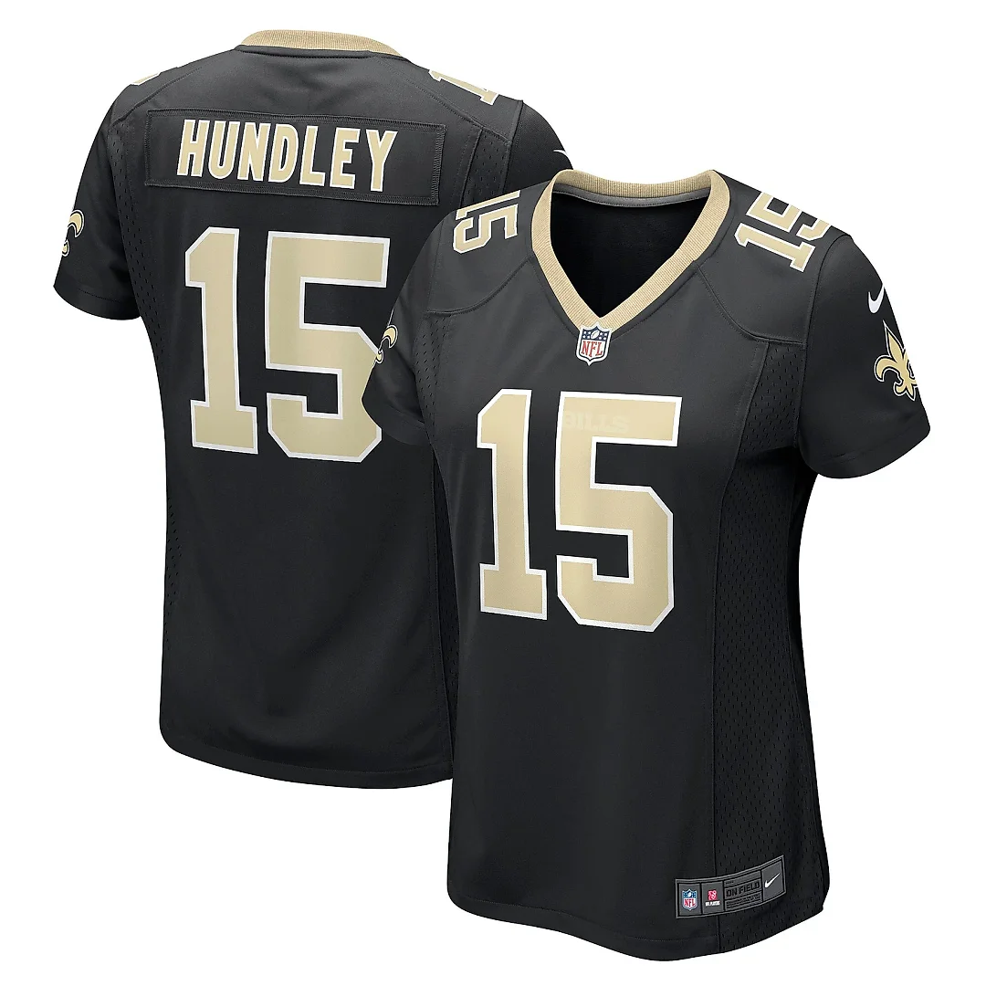 Zennovawear Women's New Orleans Saints Brett Hundley Black Game Player Jersey