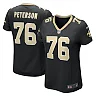 Zennovawear Women's New Orleans Saints Camron Peterson Black Game Jersey