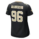 Zennovawear Women's New Orleans Saints Carl Granderson Black Game Jersey