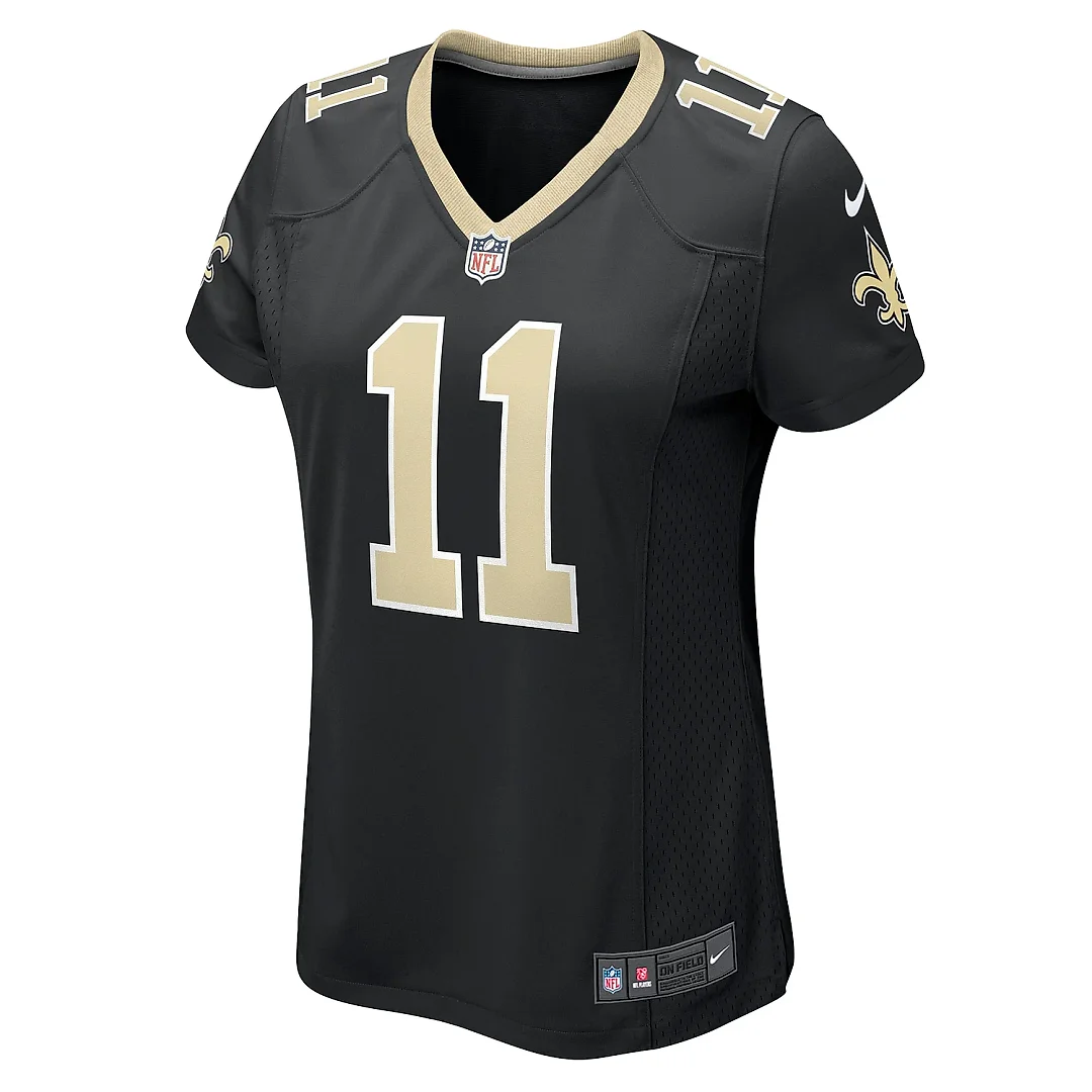 Zennovawear Women's New Orleans Saints Cedrick Wilson Jr. Black Game Jersey