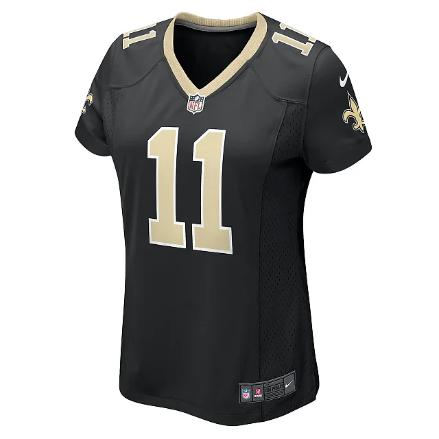 Zennovawear Women's New Orleans Saints Cedrick Wilson Jr. Black Game Jersey