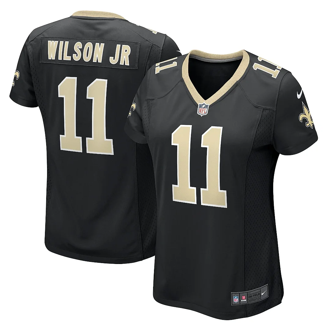 Zennovawear Women's New Orleans Saints Cedrick Wilson Jr. Black Game Jersey