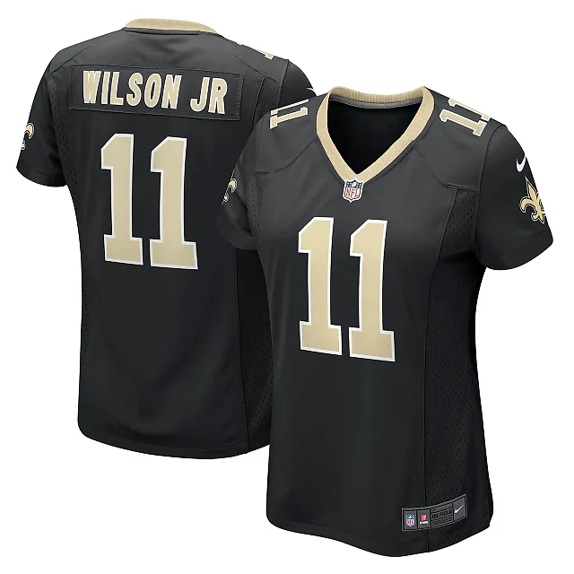 Zennovawear Women's New Orleans Saints Cedrick Wilson Jr. Black Game Jersey
