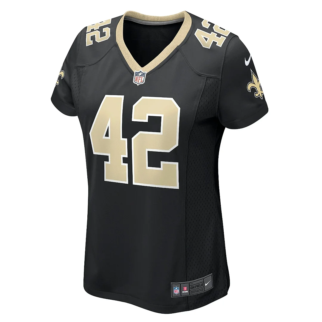 Zennovawear Women's New Orleans Saints Chase Hansen Black Game Jersey