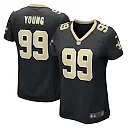 Zennovawear Women's New Orleans Saints Chase Young Black Game Jersey
