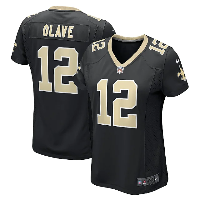 Zennovawear Women's New Orleans Saints Chris Olave Black Game Player Jersey