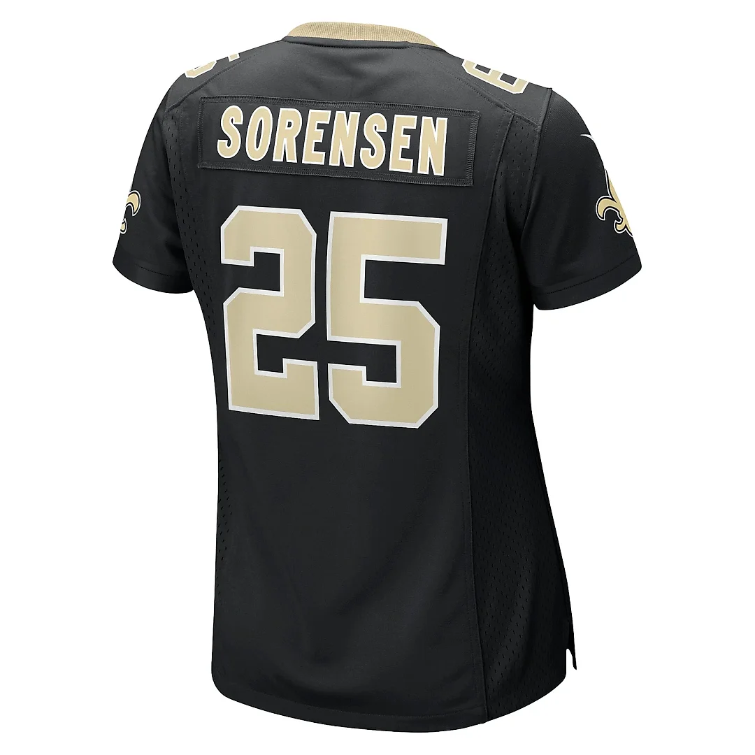 Zennovawear Women's New Orleans Saints Daniel Sorensen Black Game Player Jersey