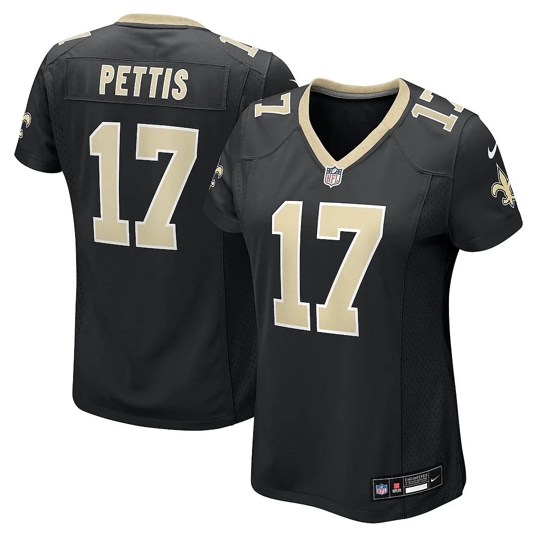 Zennovawear Women's New Orleans Saints Dante Pettis Black Game Jersey