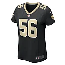 Zennovawear Women's New Orleans Saints Demario Davis Black Game Jersey