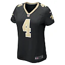 Zennovawear Women's New Orleans Saints Derek Carr Black Game Jersey