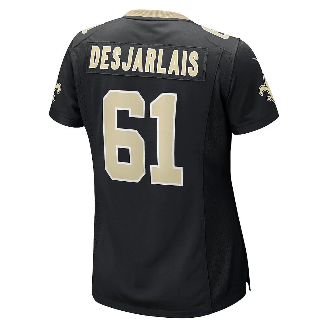 Zennovawear Women's New Orleans Saints Drew Desjarlais Black Game Player Jersey
