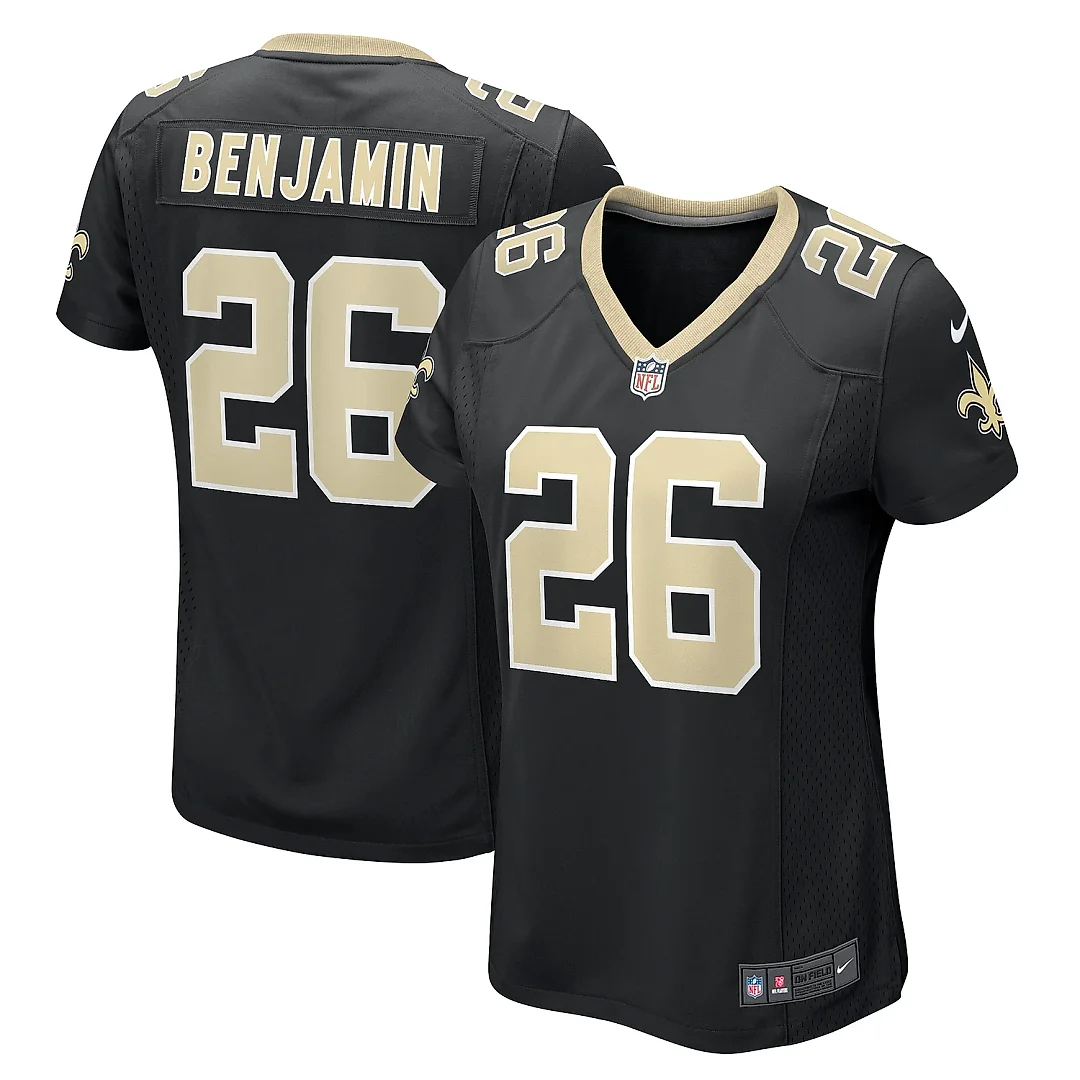 Zennovawear Women's New Orleans Saints Eno Benjamin Black Team Game Jersey