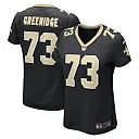 Zennovawear Women's New Orleans Saints Ethan Greenidge Black Game Jersey