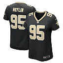 Zennovawear Women's New Orleans Saints Jack Heflin Black Team Game Jersey