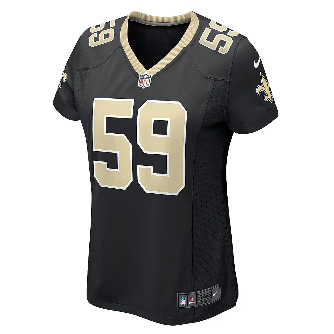 Zennovawear Women's New Orleans Saints Jackson Black Game Player Jersey